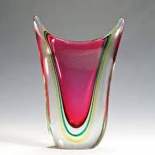 Mid Century Murano Sommerso Art Glass