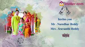 dhoti and saree ceremony invitation