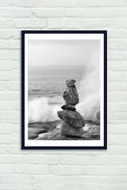 Zen Rocks Wall Decor Balancing Rocks