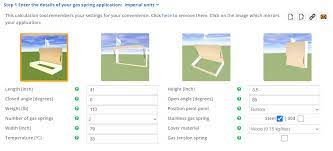 gas spring calculator calculate your