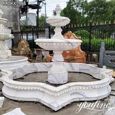 Natural Marble Water Fountain 2 Tiers