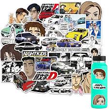 100.000 anime stickers for whatsapp is a compilation of fan made stickers of your favorite animes for whatsapp, enjoy sending over 1000.000 + anime stickers to your friends! Amazon Com 50pcs Initial D Anime Stickers For Hydro Flask Water Bottle Laptop Computer Skateboard Macbook Cute Sticker Pack Waterproof Decal Initial D Computers Accessories