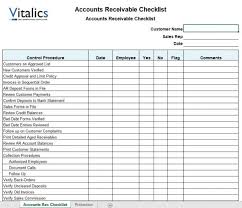 accounts receivable checklist template