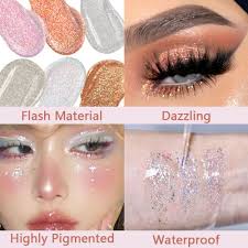 6 pcs colorful liquid glitter eyeshadow