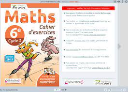 Utiliser les cahiers numériques à distance - iParcours Maths Maths