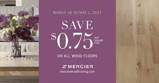 spring promotion on wood floors