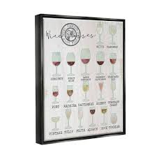 Wine Glasses Chart Infographic Kitchen