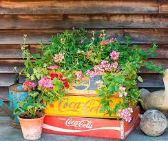 Wooden Crates As Garden Containers