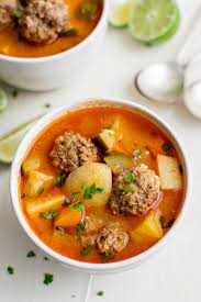 albondigas mexican meatball soup