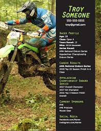 Sponsorship resume template image result for music event free motocross resume templates free motocross resume templates free mx resume templates resume motocross resume free motocross resume templates motocross sponsorship resume awesome motocross. Racer Resumes High Gear Success