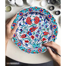Ceramic Hand Painted Decorative Plate