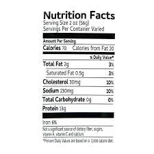 Deli Sliced Roast Beef Nutrition Facts gambar png