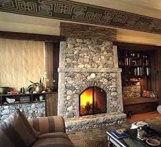 Stone Surround Fireplace With Built Ins