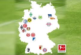 Бундеслига кубок германии суперкубок бундеслига 2 лига 3 региональная лига оберлига женская бундеслига кубок telekom germany: All Bundesliga Teams With Their Home Cities On A Map Of Germany Mapporn