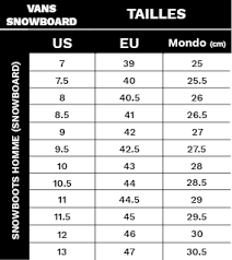 Vans Snowboard Boots Sizing Chart Off 64 Www Dolcepizza53 Com