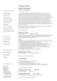 Sales assistant CV example  shop  store  resume  retail curriculum    