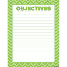Objectives Lined Chart