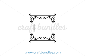 frame border svg cut file craftbundles