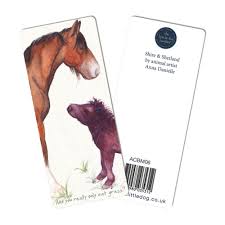 shetland horses bookmark
