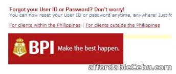 At least 21 years old; How To Retrieve Lost User Id And Password In Bpi Online Banking Banking 29632