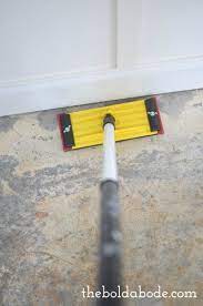prep a concrete slab floor for painting