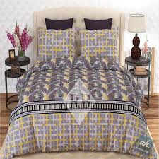 bed sheet set king size double bed grey