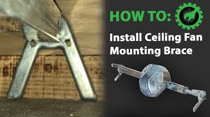 install a ceiling fan brace bracket