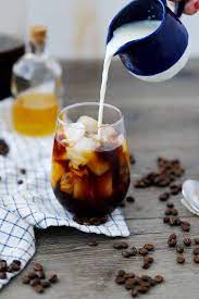 cold brew iced coffee with honey and