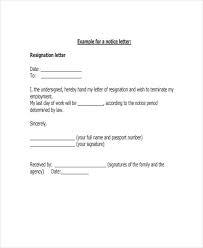 This is called giving notice. 31 Resignation Letter Templates In Pdf Free Premium Templates
