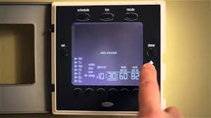 Separate heating and cooling setpoints, plus auto changeover allow setback programming for. Programming The Edge Thermostat Youtube