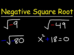 The Square Root Of A Negative Number