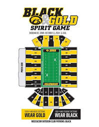 Its The Annual Black Gold Spirit Game Tonight At Kinnick