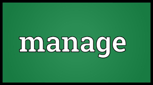 manage meaning you