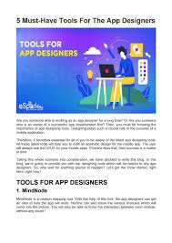 Quickly browse through hundreds of app design tools and systems and narrow down your top choices. Best App Designing Tools Read Or Miss Out By Esparkbiz Issuu