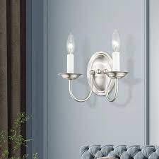 Light Brushed Nickel Wall Sconce