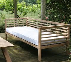 Bespoke Oak Loire Garden Bench Day Bed