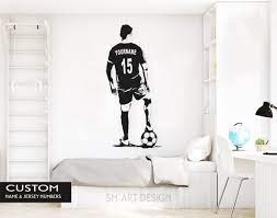 Soccer Wall Art Custom Name Football