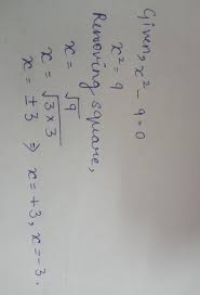 Solve The Quadratic Equations By