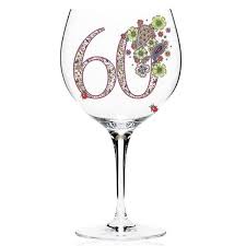 60th Birthday Wine Glass Sb2303