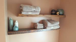 Floating Shelves Reclaimed Wood Wall