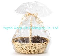 clear basket bags clear cellophane wrap
