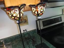 Set Of Two Candlestick Stained Glass