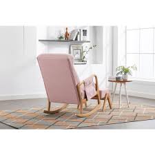 mid century modern pink upholstered