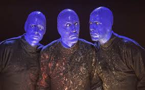 blue man group look without makeup