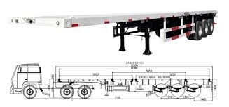 semi trailer dimensions 丨trailer drawings