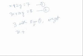 Of Linear Equations By Elimination
