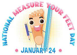 national measure your feet day banner