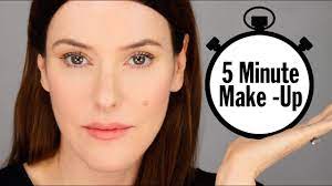 my 5 minute makeup look you