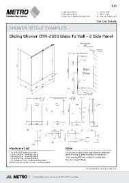 Drawings For Ozone Sliding Shower By