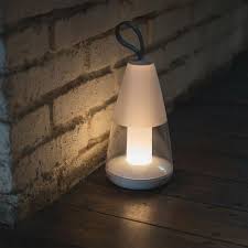 White Outdoor Portable Table Lamp